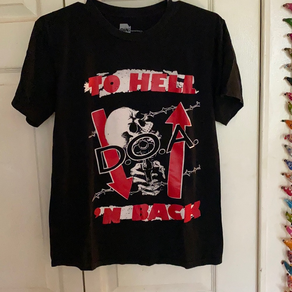 DOA To Hell and Back band shirt.